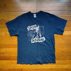 Social Distortion T Shirt Mens Large Y2K Vintage 2004 It Wasn't A Pretty Picture